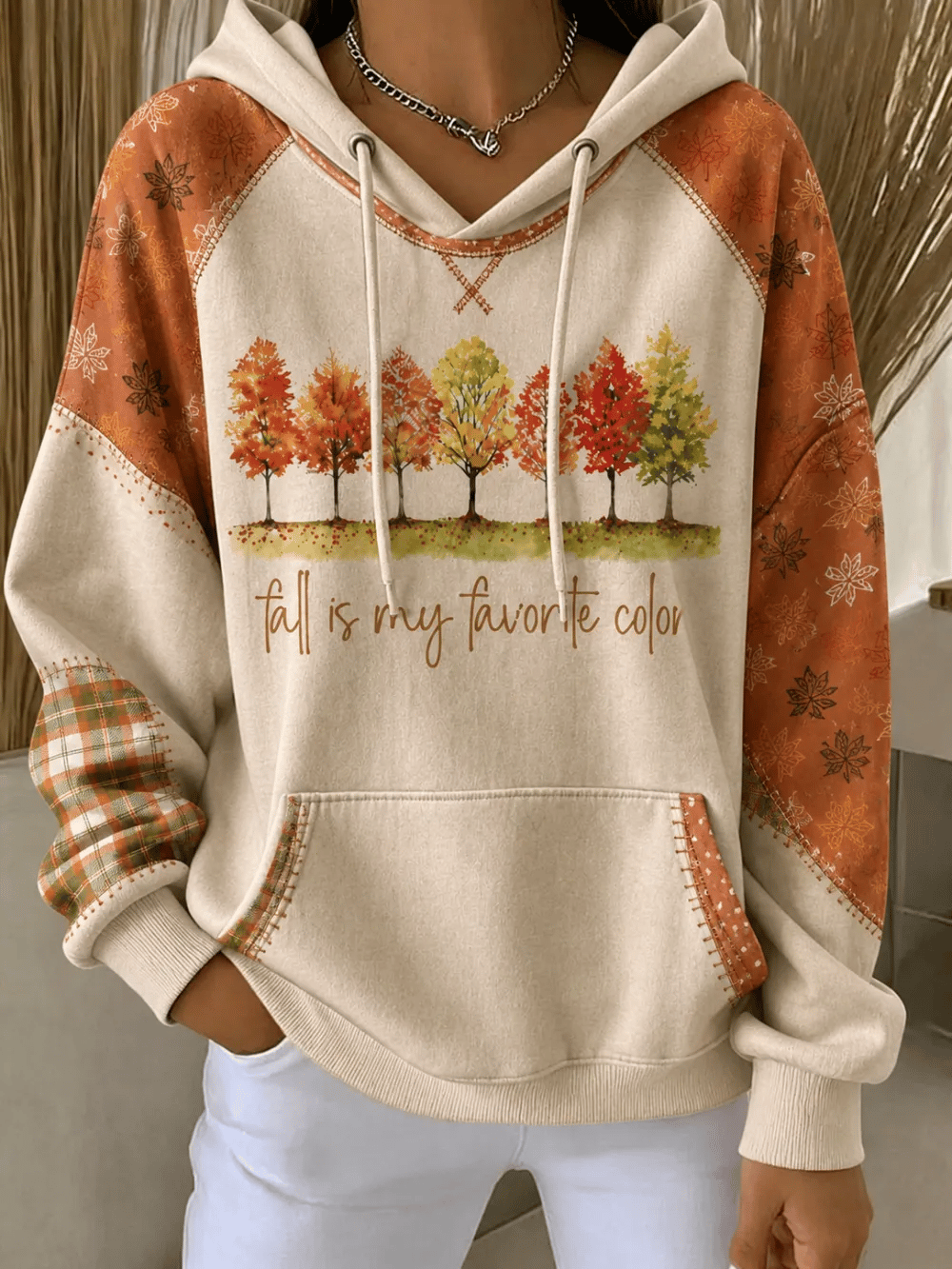 Women's Casual Print Pullover Sweatshirt