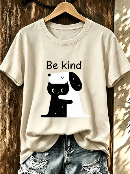 Women's Cute Animal Print Casual T-shirt
