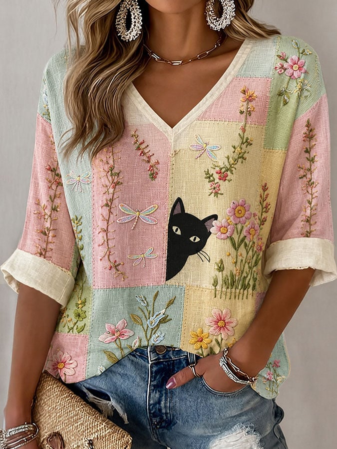 Women's Casual Printed Top