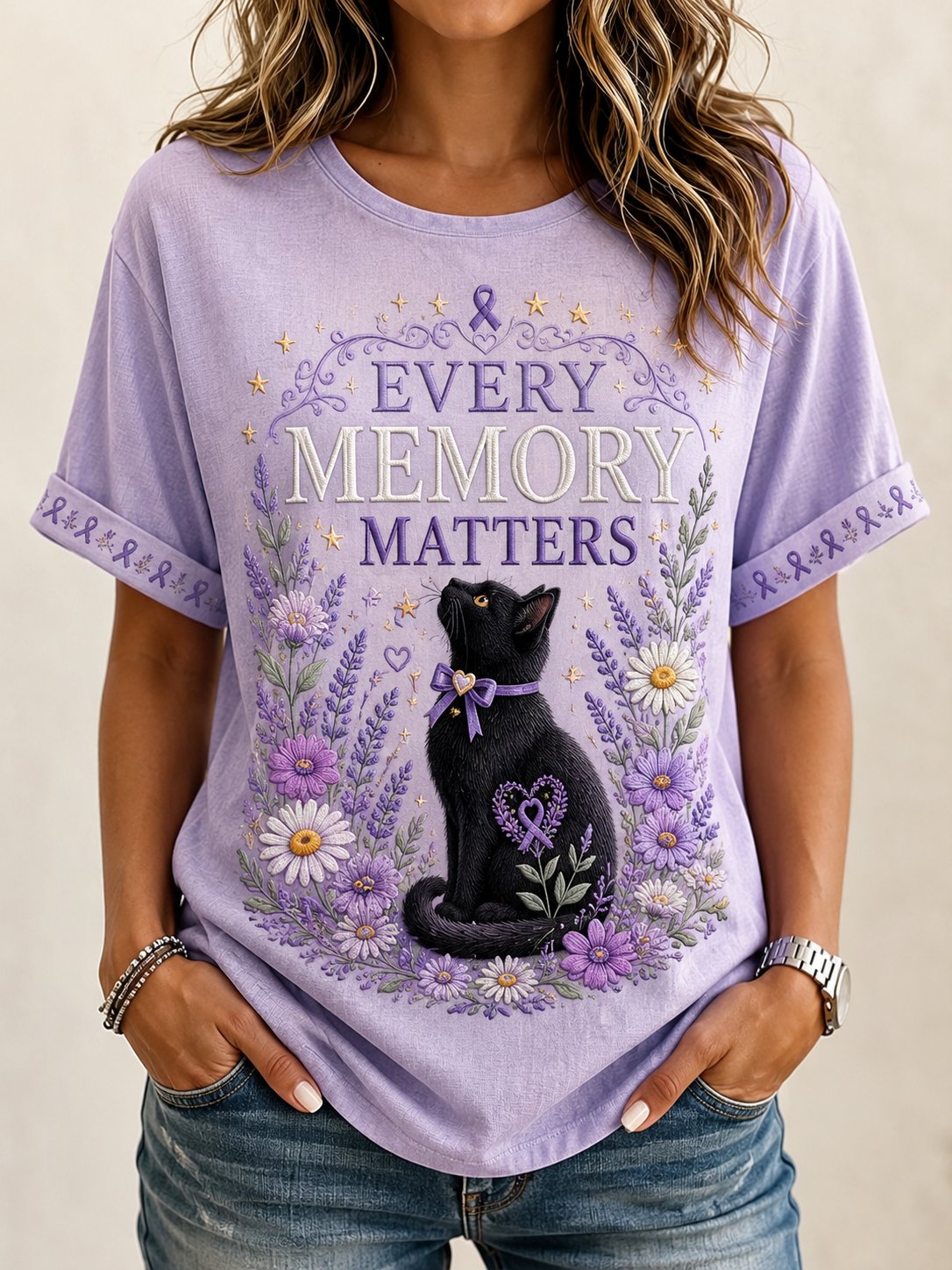 Women's Alzheimer's Awareness Graphic Print T-Shirt