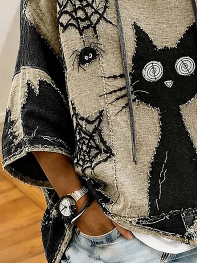Women'S Casual Printed Hoodie