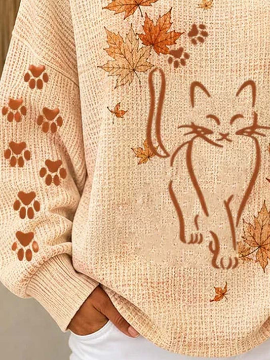 Women'S Casual Printed Sweatshirt