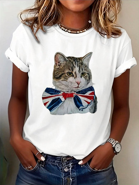 Women's Casual Print Short-Sleeve T-Shirt