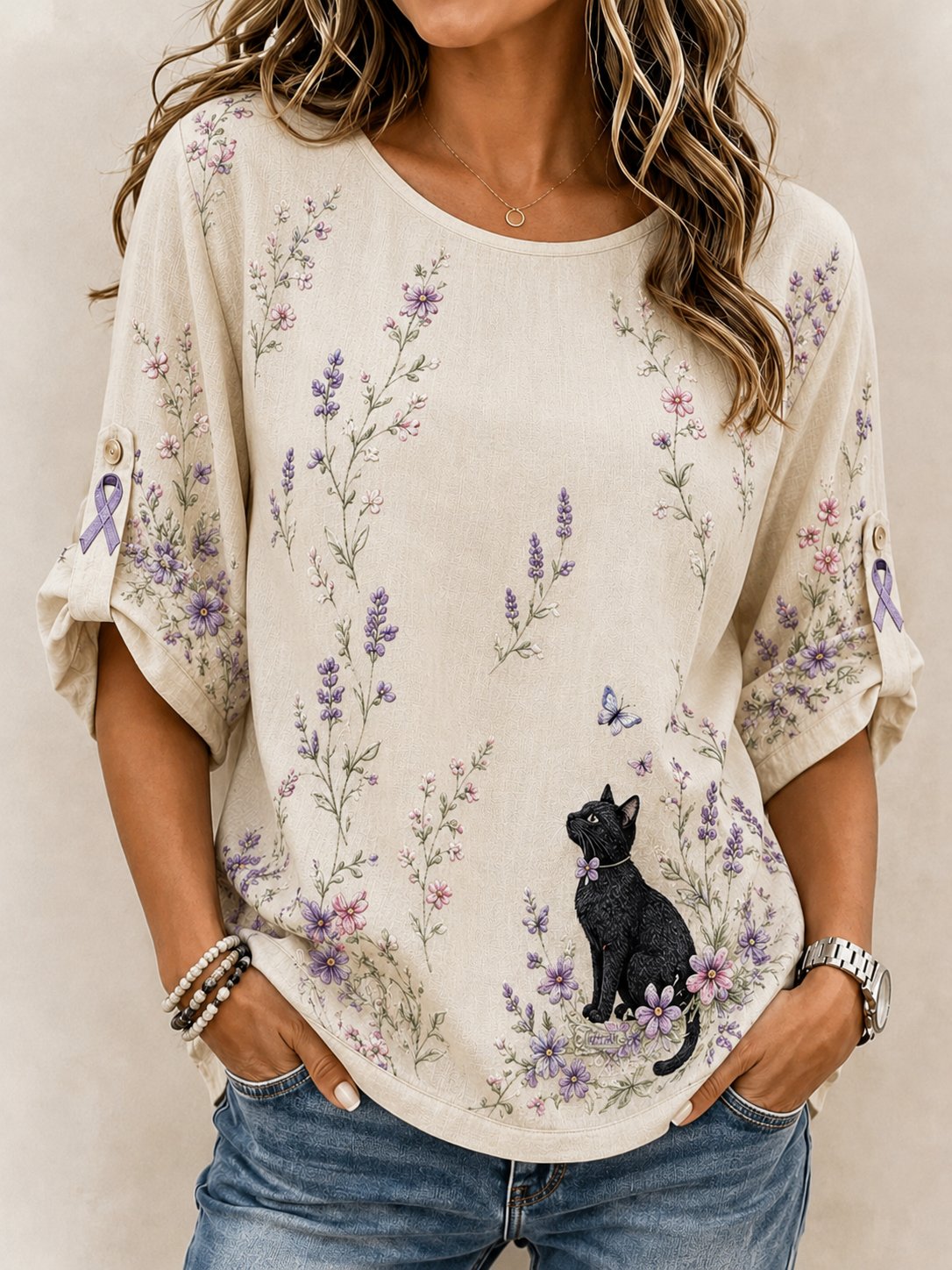 Women's Alzheimer's Awareness Graphic Print Shirt
