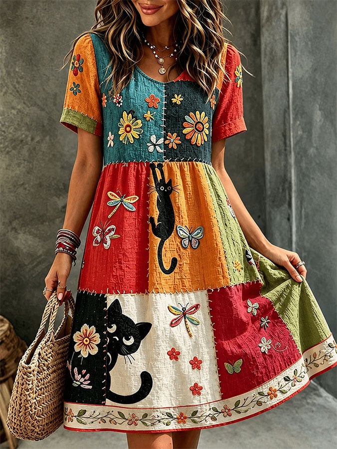 Women's Casual Printed Dress