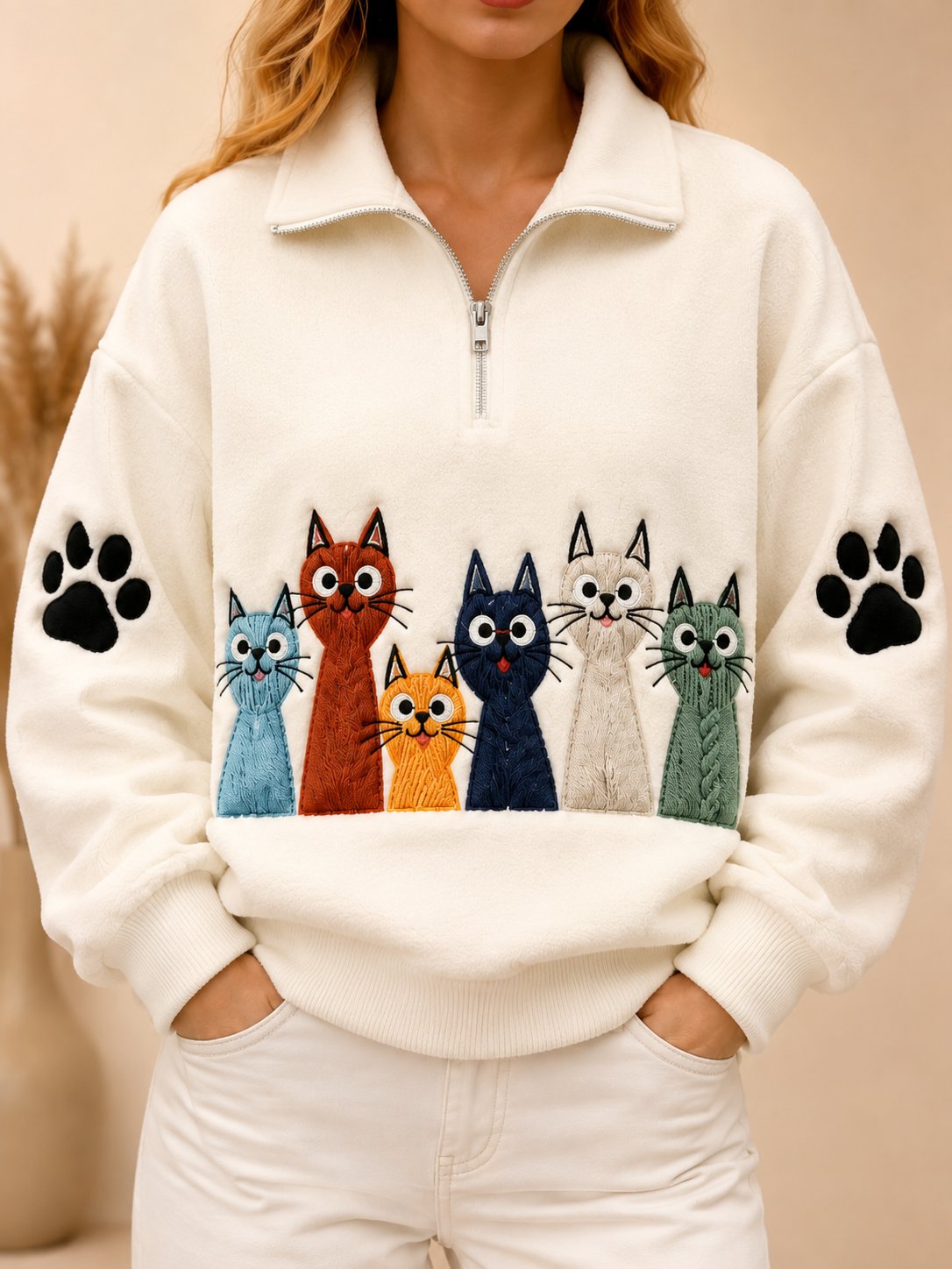 Women's Casual Animal Print Sweatshirt