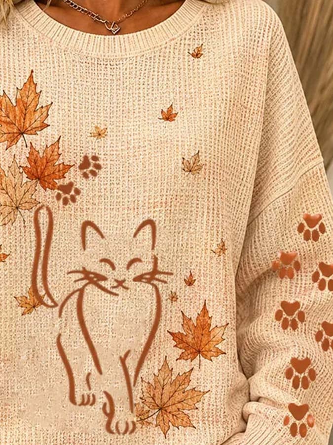 Women'S Casual Printed Sweatshirt