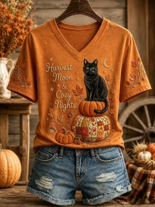 Women's Casual Autumn Printed T-Shirt