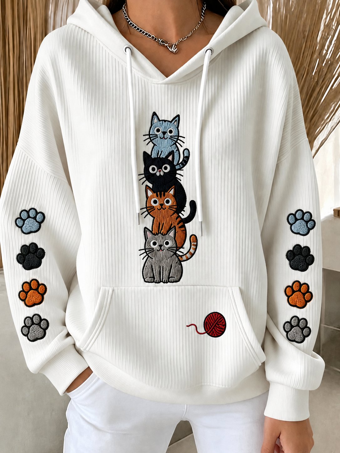 Women's Casual Animal Print Hoodie