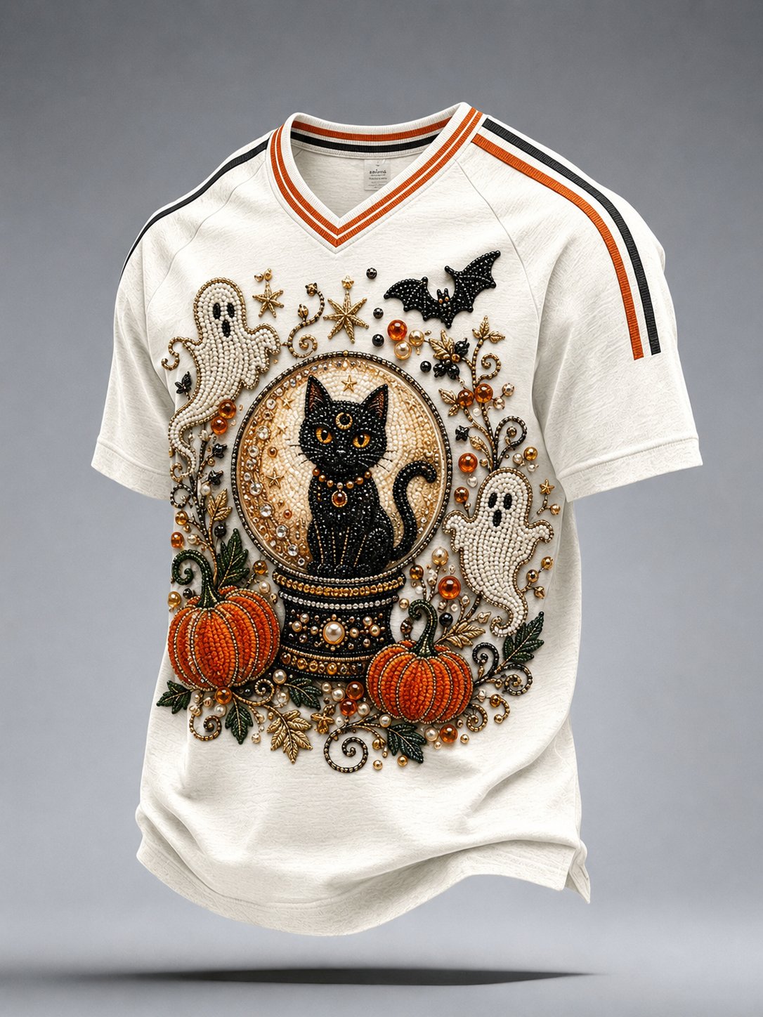 Men's Autumn Halloween Fun Casual Print T-Shirt