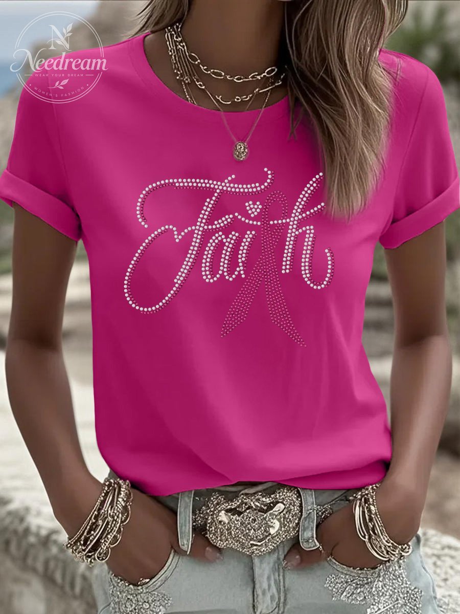 Women's Breast Cancer Faith T-Shirt