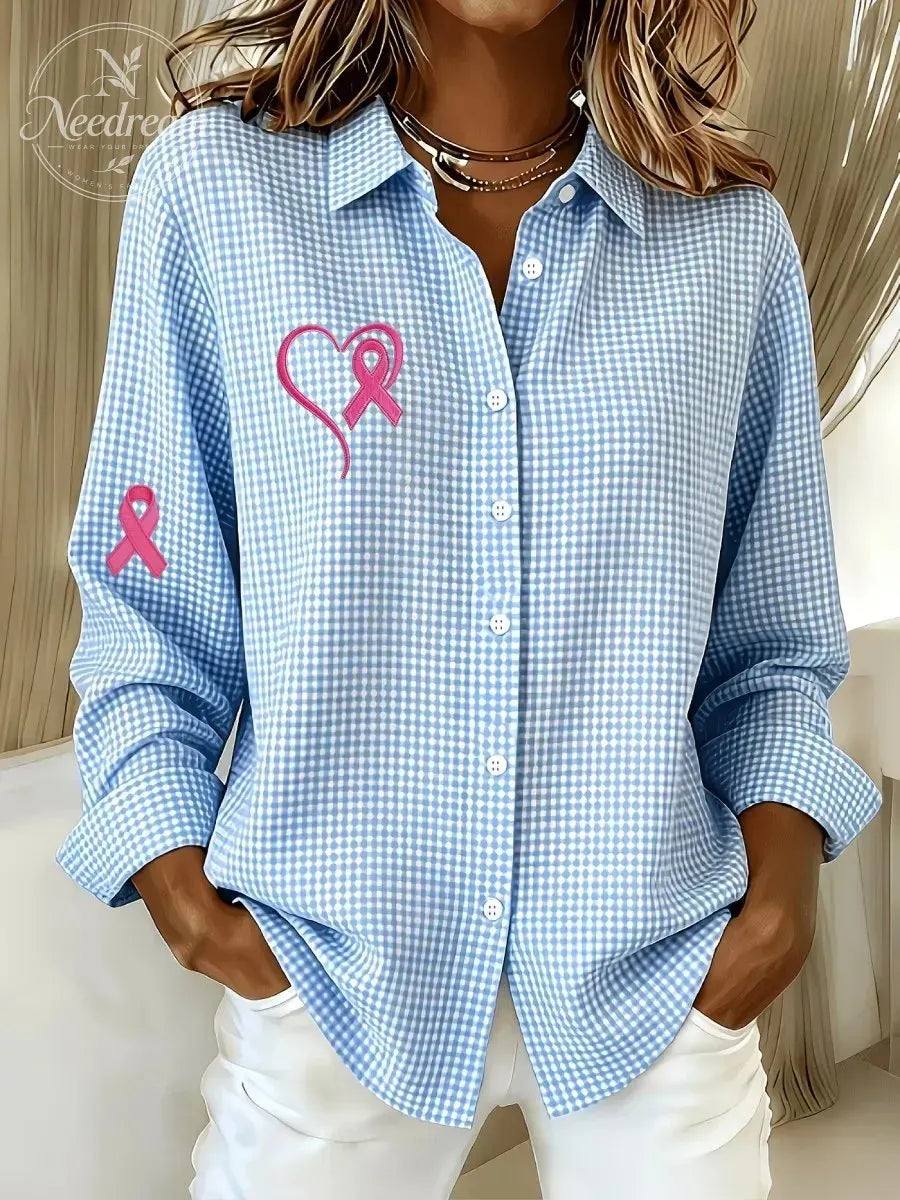 New Arrivalš„ Women's Casual Gingham Long Sleeve Button Down Shirt