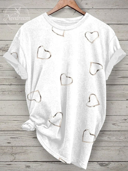 Women's Breast Cancer Awareness Print Casual T-Shirt