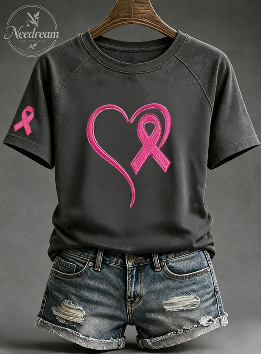 Women'S Breast Cancer Awareness Cotton T-Shirts