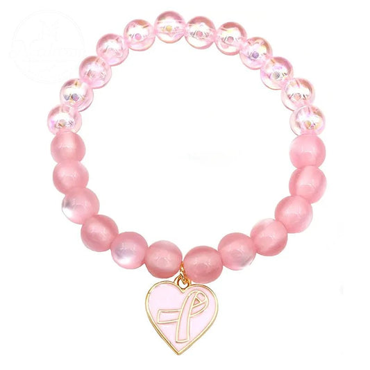 Faith, Hope, Care For Women'S Health, Pink Ribbon Bracelet