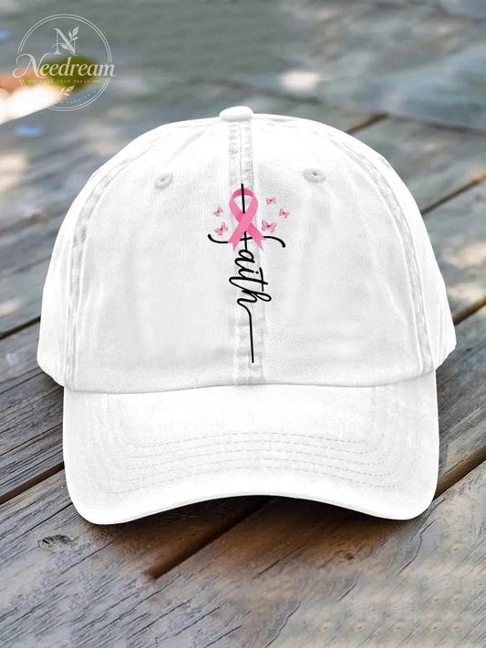 Unisex Faith Breast Cancer Baseball Cap