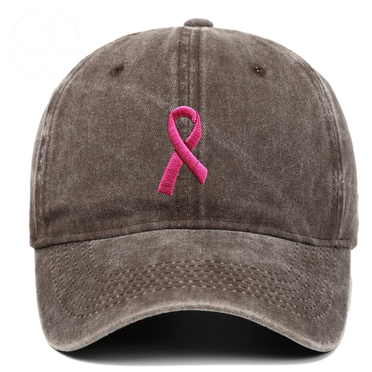 Pink October Breast Cancer Fans Embroidered Hat