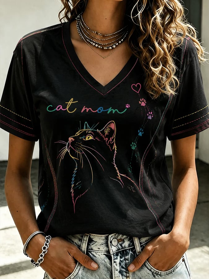 Women's Animal Print Casual Top