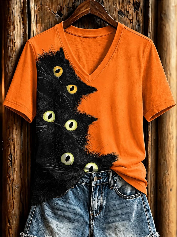 Women's Casual Print Short-Sleeve T-Shirt