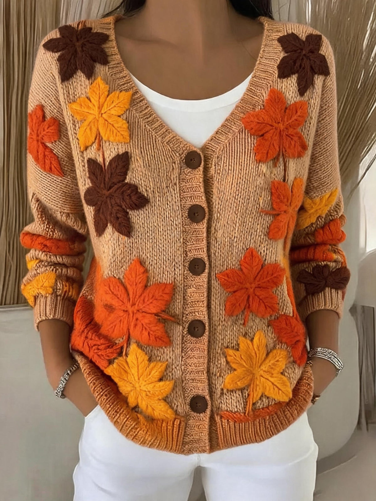 Women's Casual  Print Cardigan