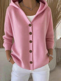 Women's zippered casual hooded sweatshirt