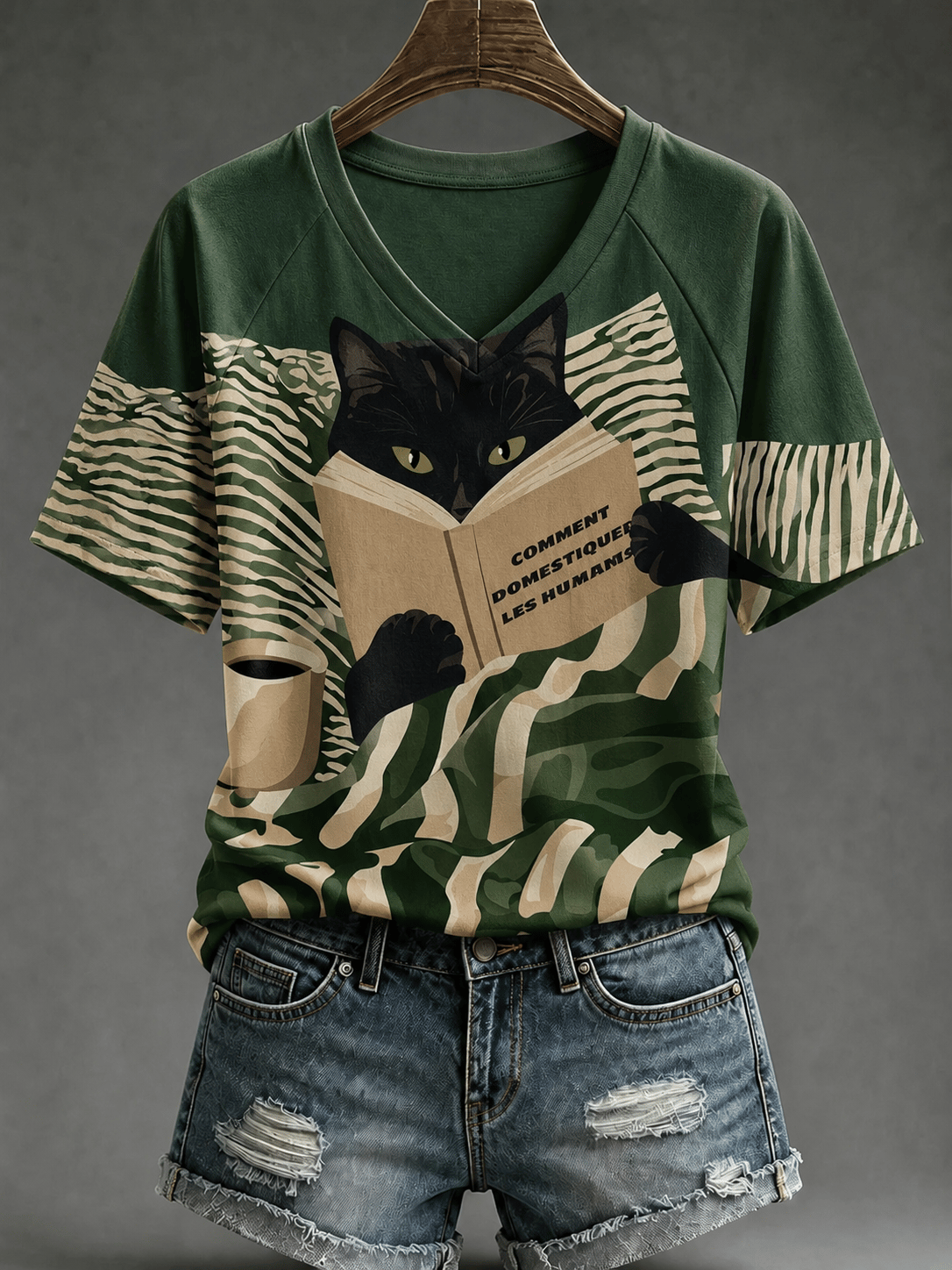 Women's Taming Humans Diary Print Top