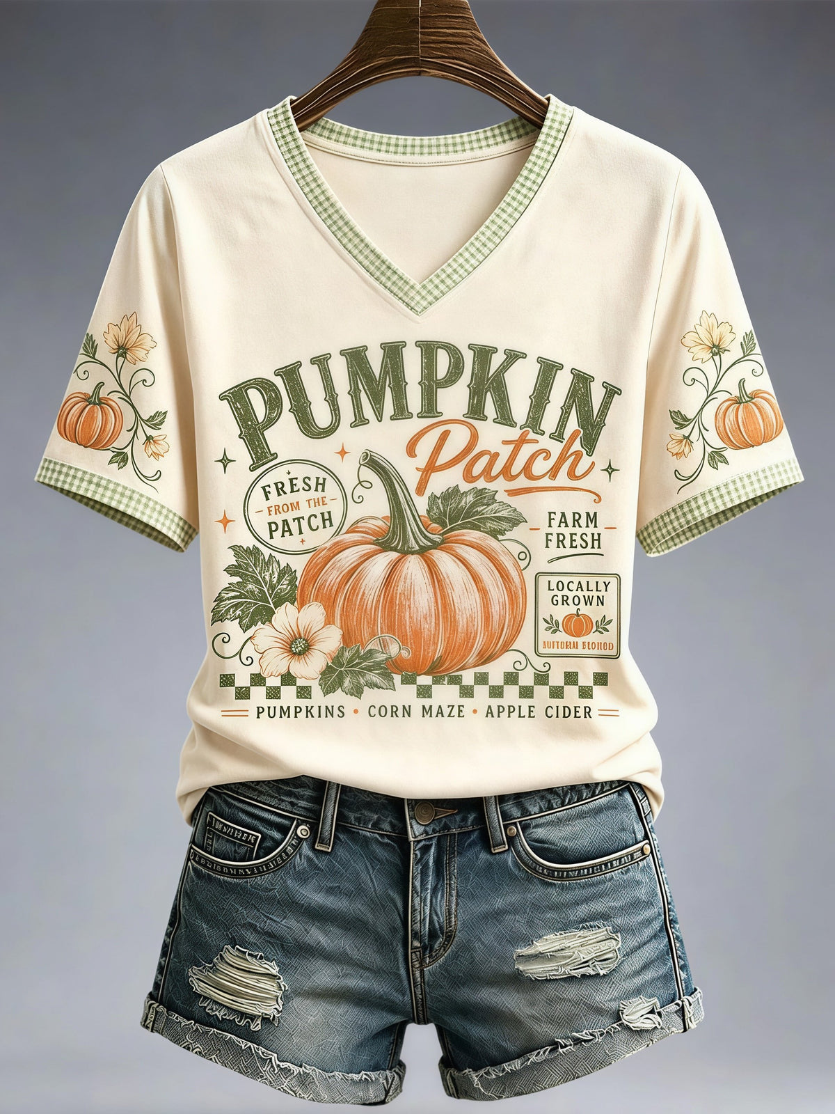Women's Fall Funny Casual Graphic Print T-Shirt