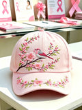 Pink Plaid Print Cap