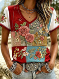 Women's Casual Print Short-Sleeve T-Shirt