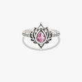 I Wear Pink For Myself To Defeat Breast Cancer pink Lotus Flower Rings