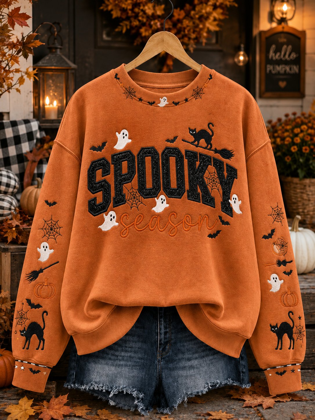 Women'S Halloweentown Print Sweatshirt