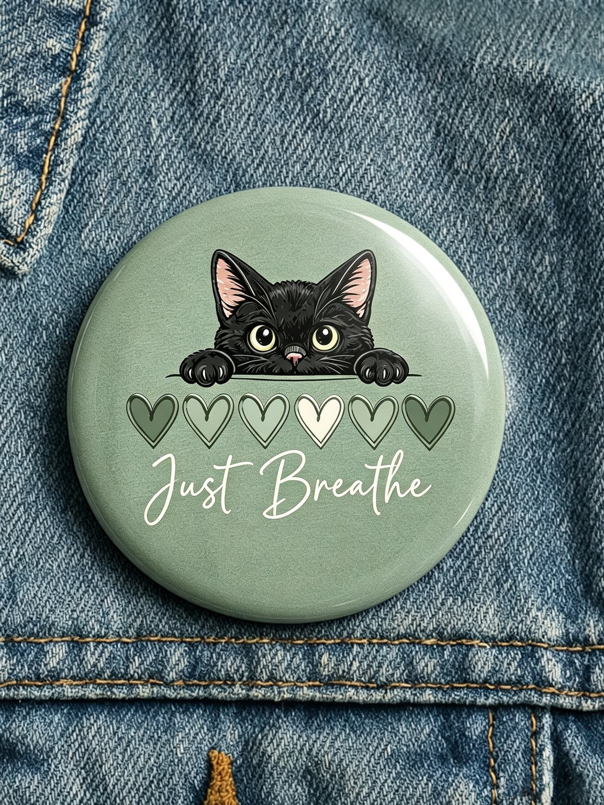 Mental Health Printed Brooch