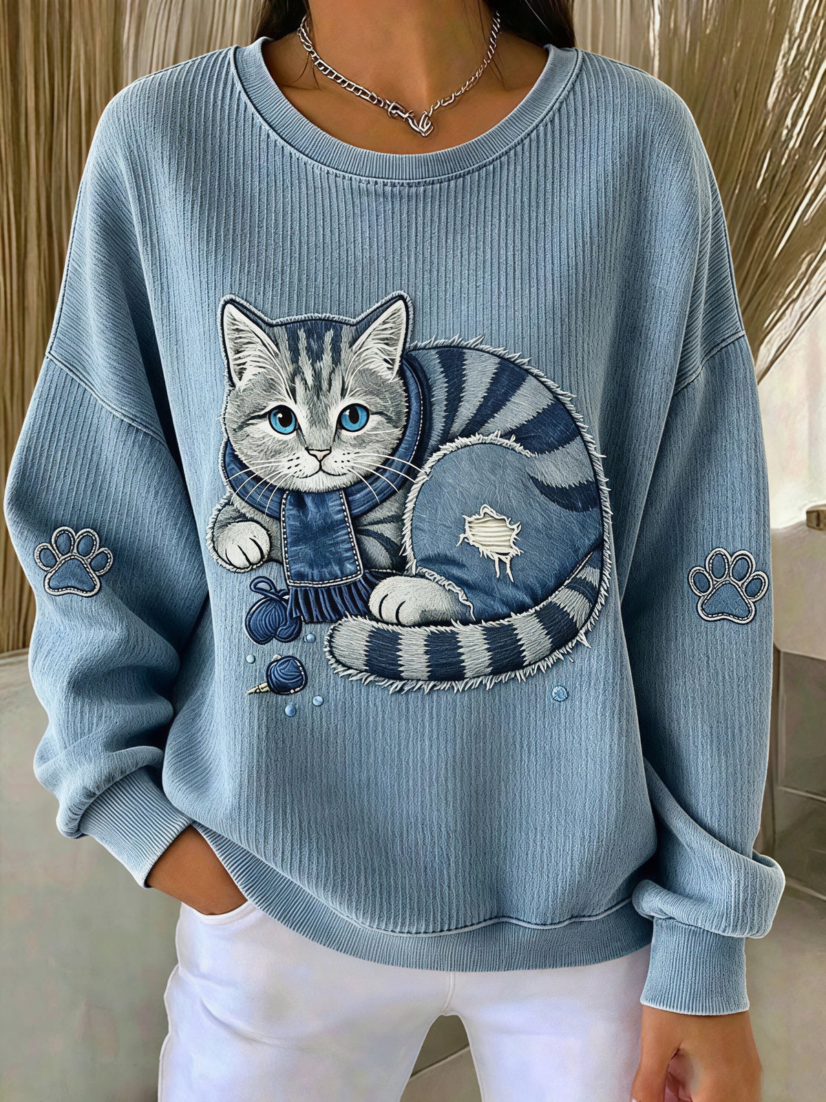 Women's Casual Animal Print Sweatshirt