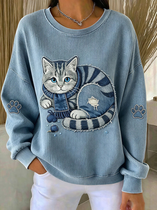 Women's Casual Animal Print Sweatshirt