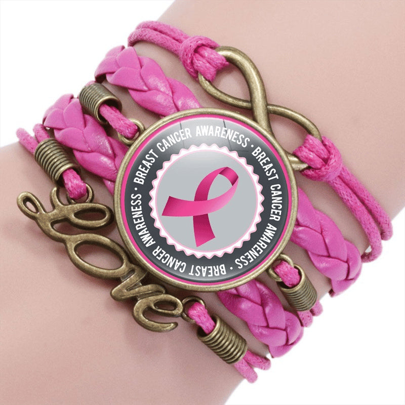 Breast Cancer Awareness Women's Handmade Bracelet
