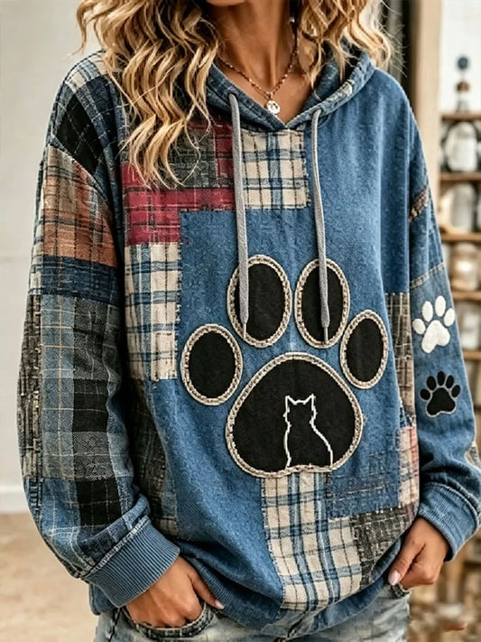 Women's Cat Printing Art Casual Top