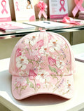 Unisex Pink Floral Print Hat