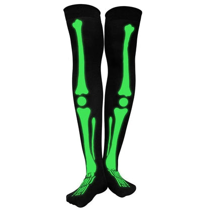 Halloween Skeleton Gloves Stockings Party Accessories