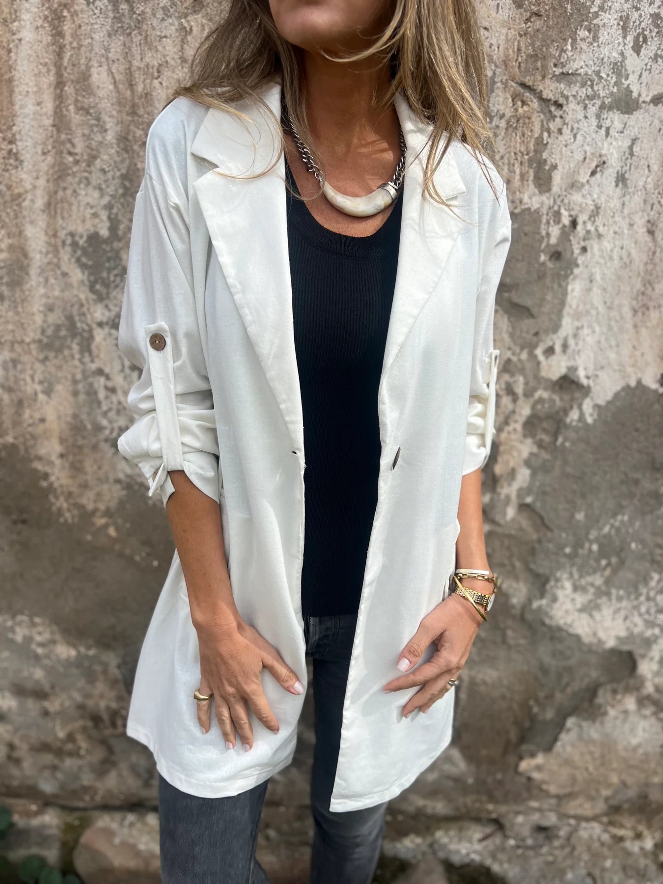 CLEARANCE SALE🔥Essential Linen Blazer