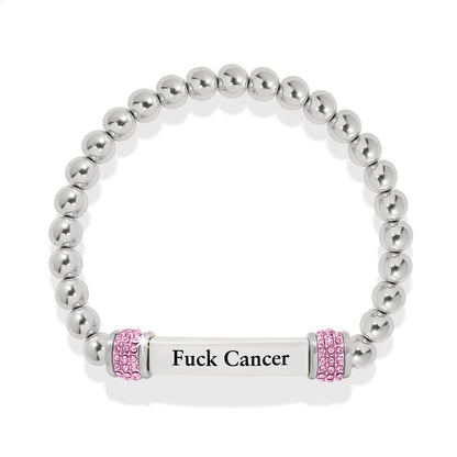 Raise Awareness Of Breast Cancer Pink Bead Bracelet