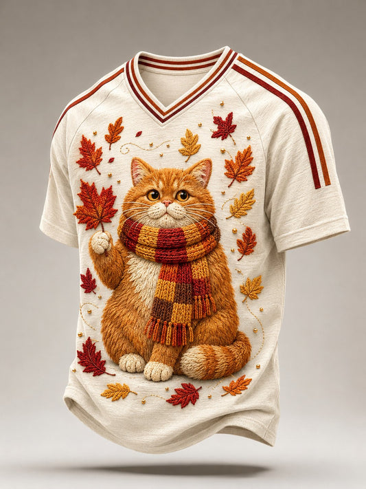 Men's Autumn Casual Animal Print T-Shirt