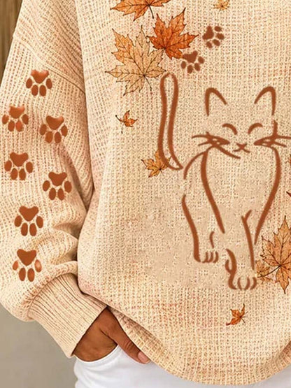 Women'S Casual Printed Sweatshirt