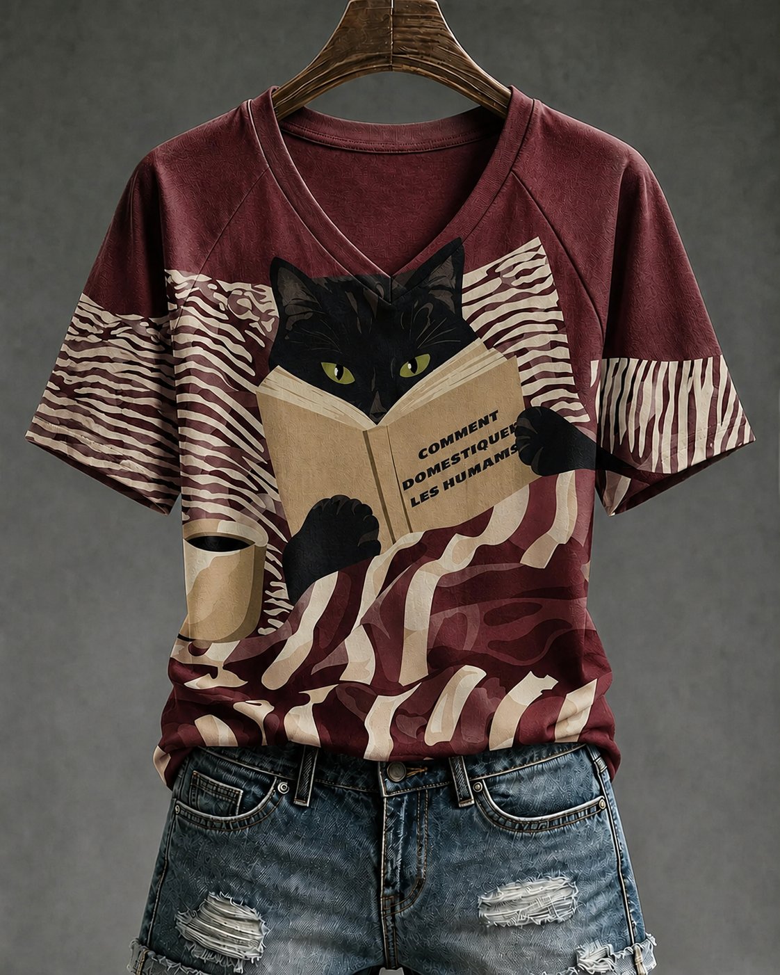 Women's Taming Humans Diary Print Top