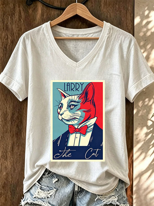 Women's Casual Print Short-Sleeve T-Shirt