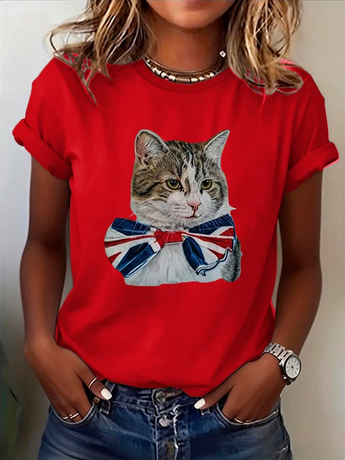 Women's Casual Print Short-Sleeve T-Shirt