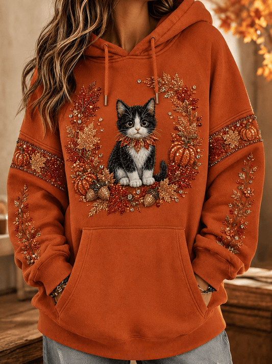 Women's Fall Animal Print Hoodie