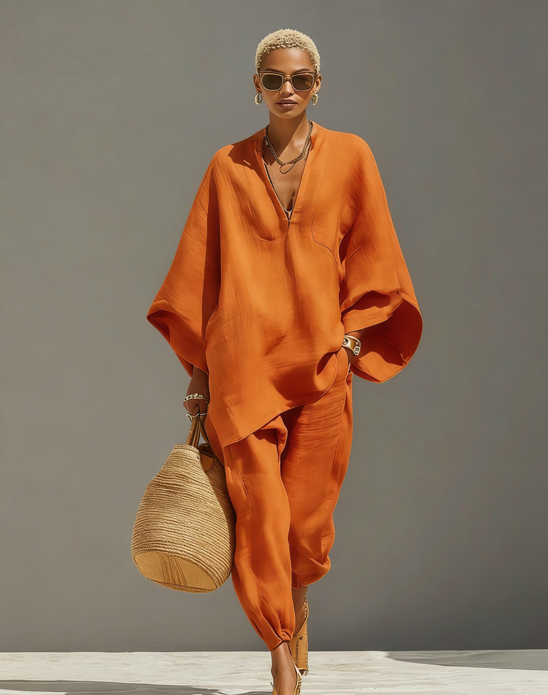 2026 Women's Neutral Linen Set
