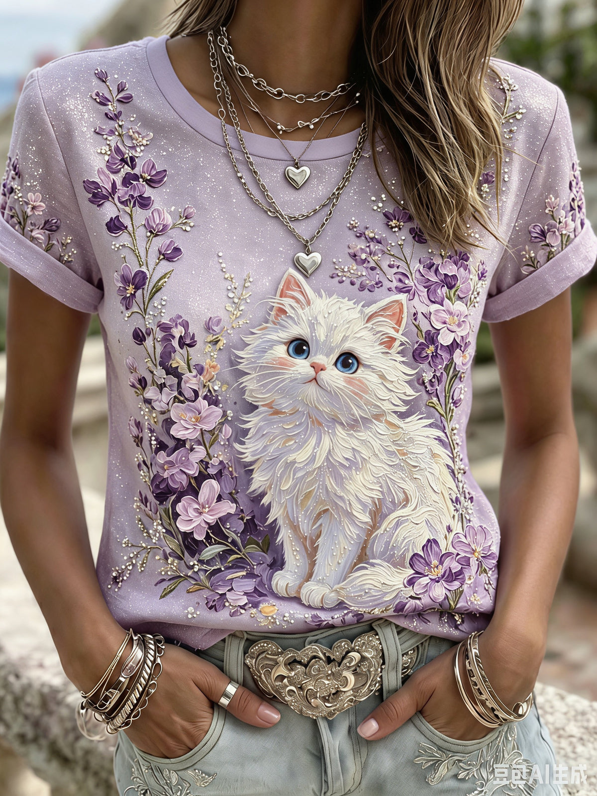 Women's Alzheimer's Awareness Graphic Print T-Shirt