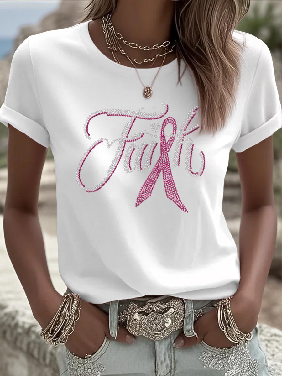 Women's Breast Cancer Faith T-Shirt