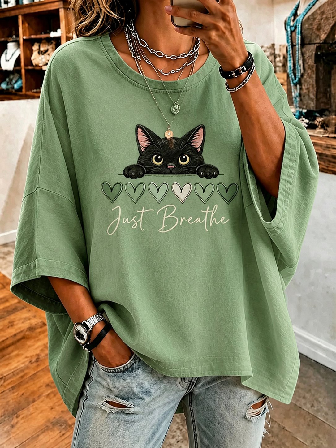 Women's Mental Health Printed Casual Shirt